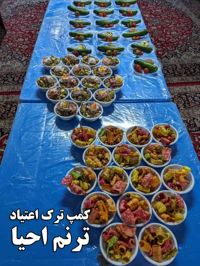 سرو غذا در رستوران کمپ ترک اعتیاد ترنم احیا